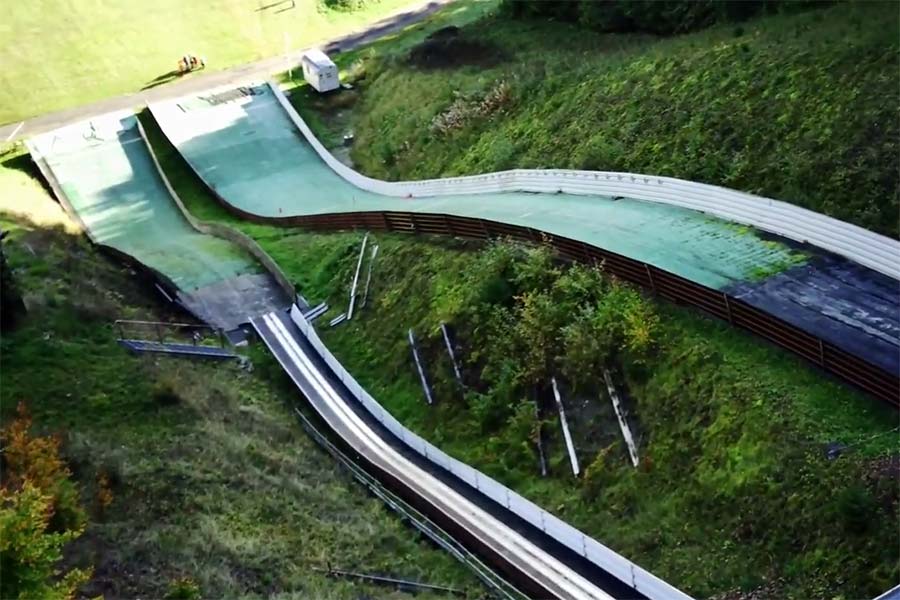 Kreuzbergschanzen Haselbach Drohnen-Video