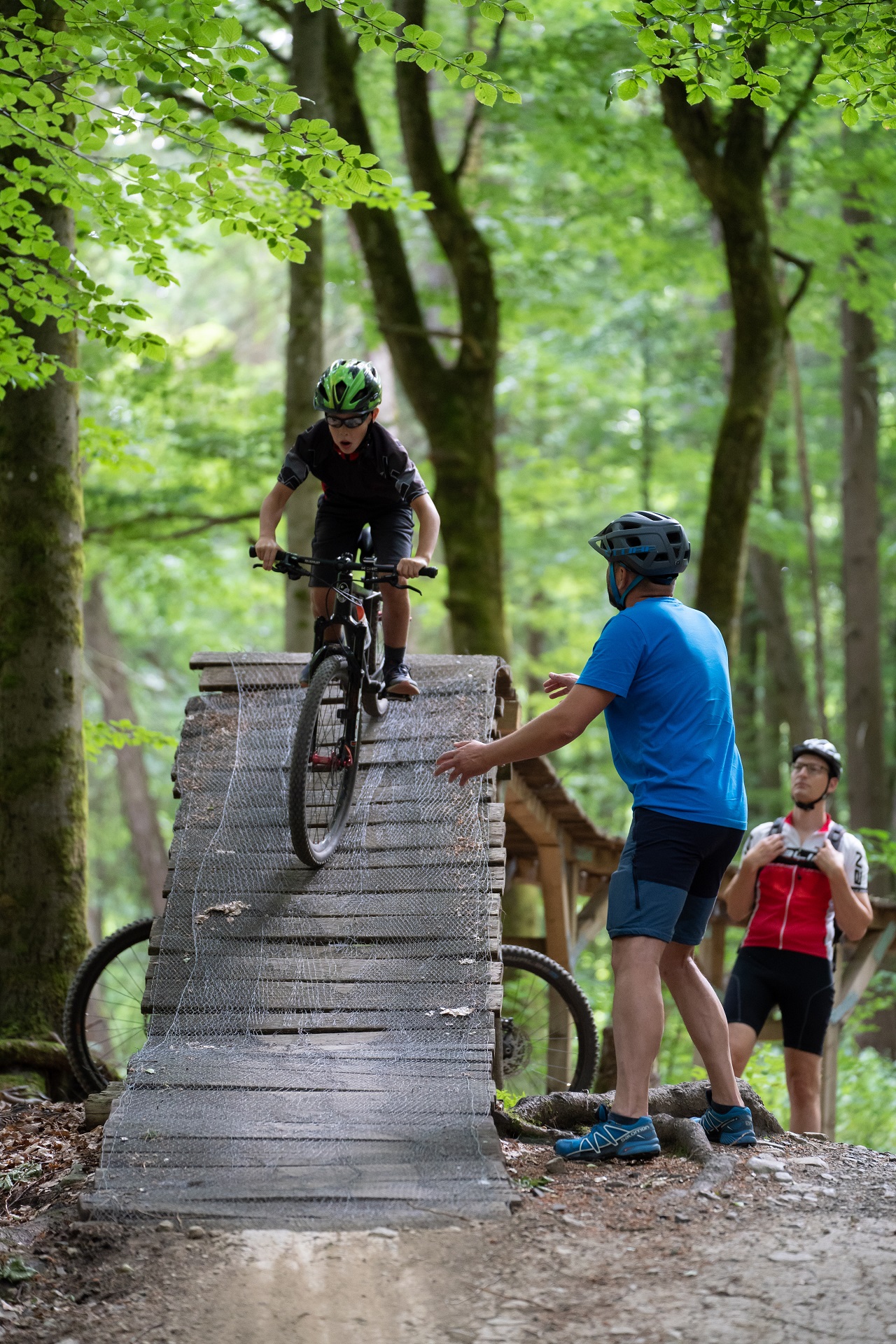 Der Flowtrail wird erkundet