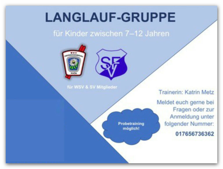 Neue Skilanglauf Kindergruppe