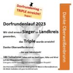 Triple beim Dorfrundentag 2023