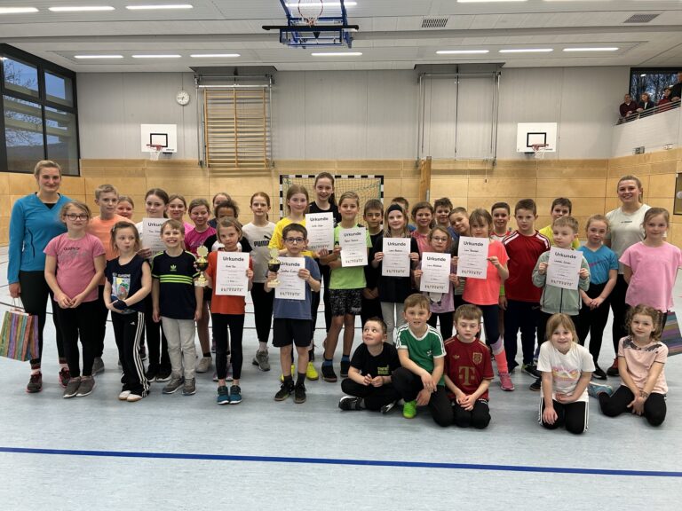 Hallentraining für Kinder ging im März für diese Saison zu Ende