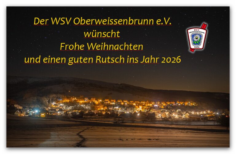 Frohe Weihnachten und einen guten Rutsch