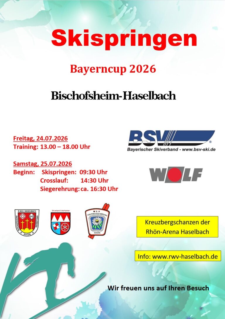 Bayerncup im Skispringen u. Nordische Kombination 25. Juli 2026